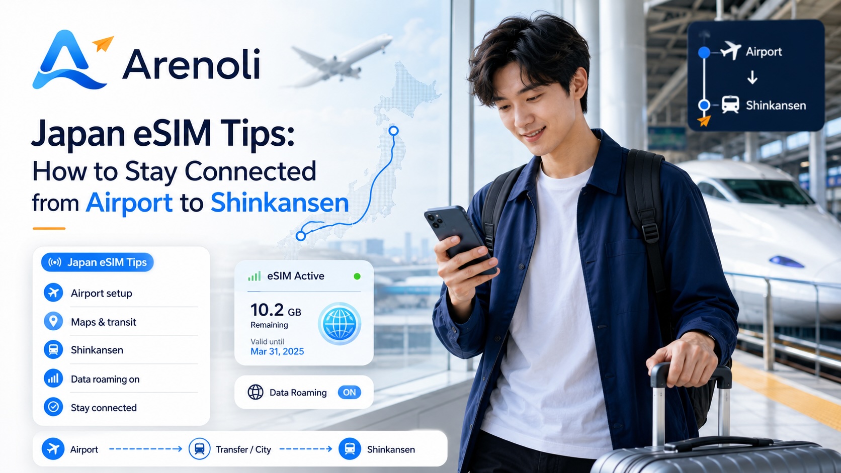 Japan eSIM Tips: How to Stay Connected from Airport to Shinkansen